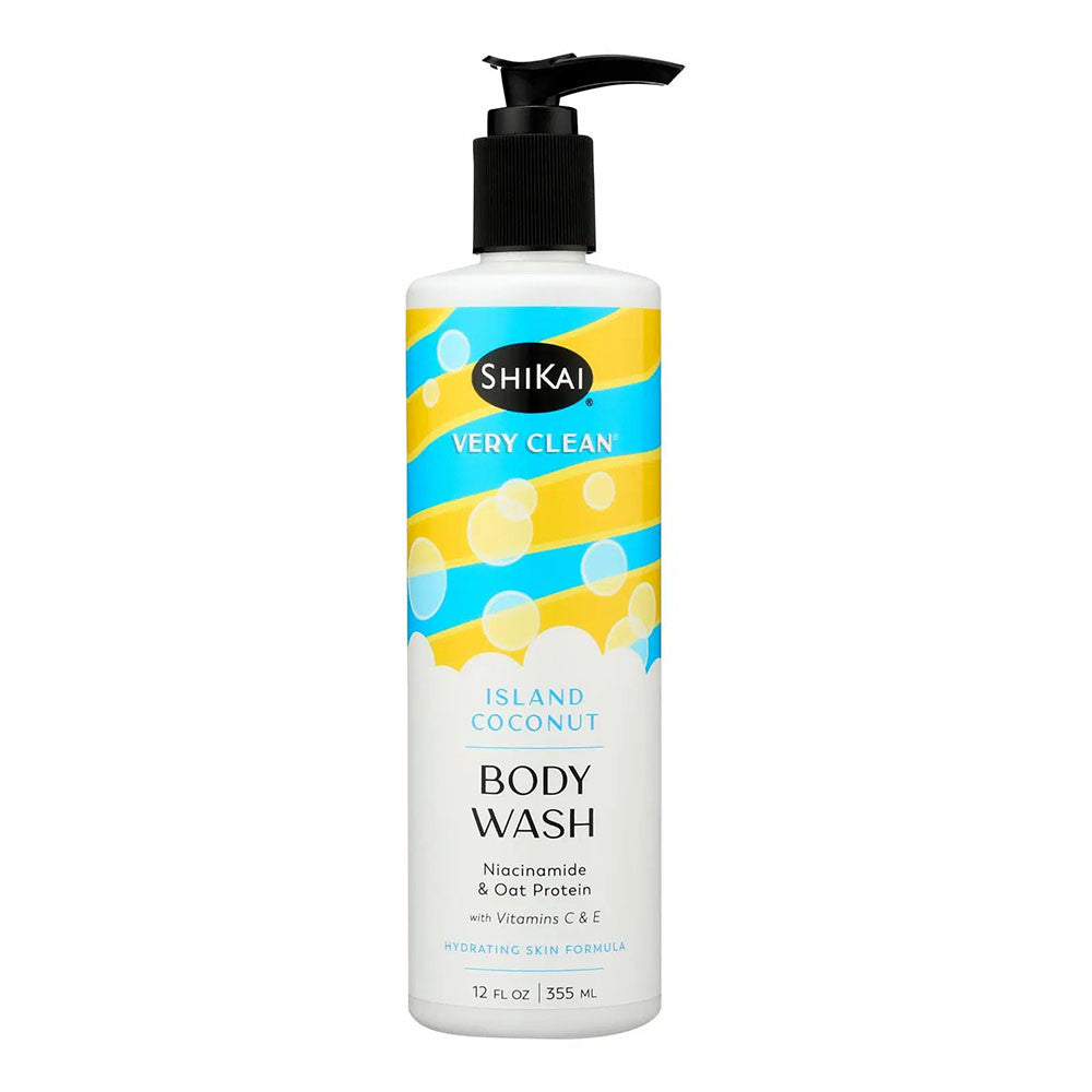 ShiKai Very Clean Body Wash, Island Coconut, 12 Oz